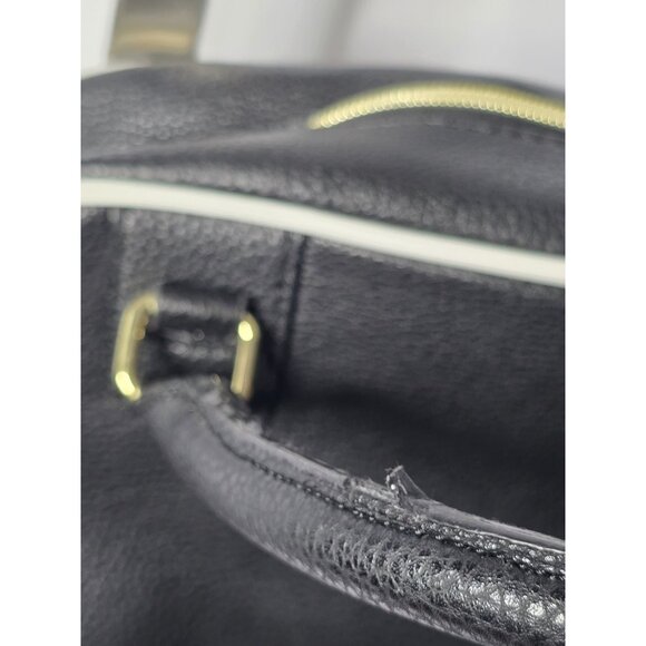 JUICY COUTURE Sports Bowler Top Handle Satchel Black Crossbody Dome- FLAWS - Picture 5 of 12